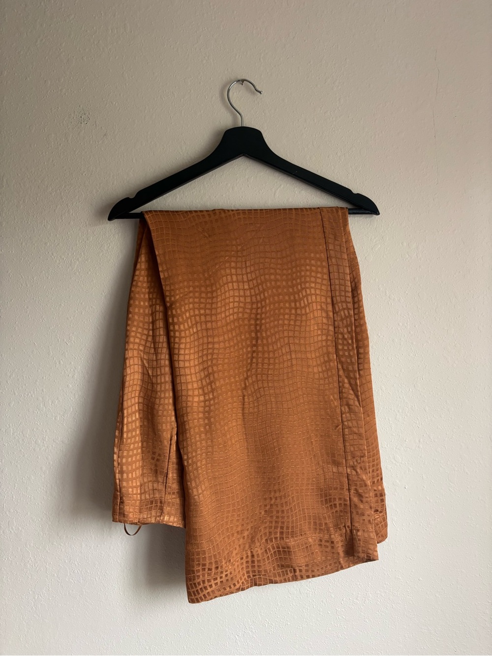 Astr Silky Camel Geometric Print Palazzo Pants Size Small